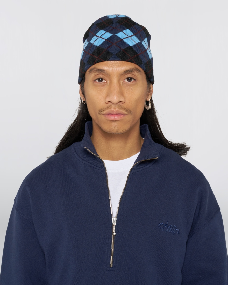 EDWIN Reversible Skullcap Beanie  Blue