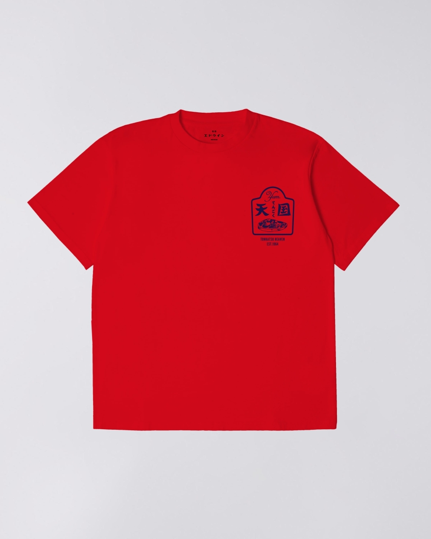 EDWIN Tonkatsu T-Shirt Fiery Red