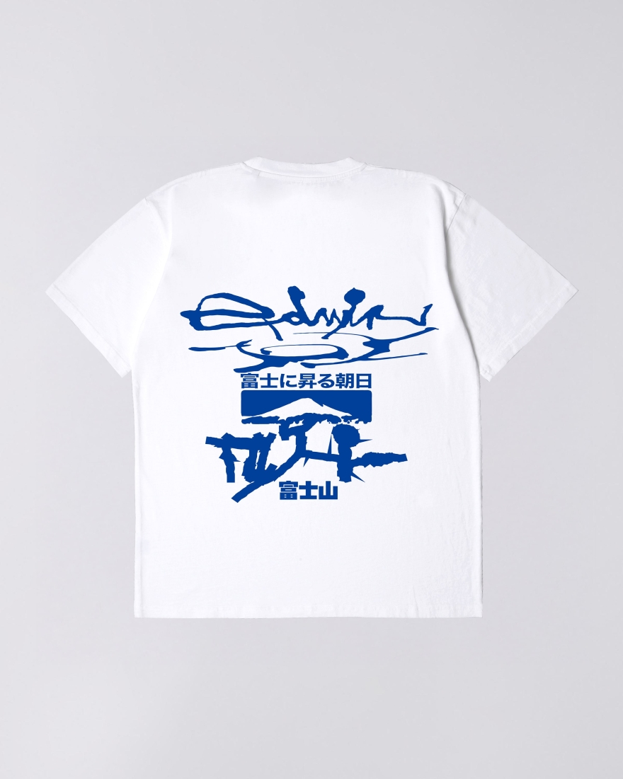EDWIN Mount Fuji Dusk T-Shirt White
