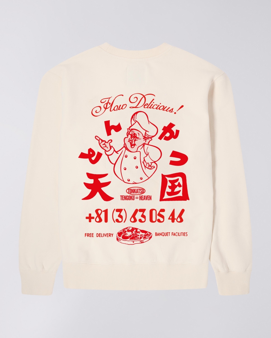 EDWIN Tonkatsu Sweat  Whisper White