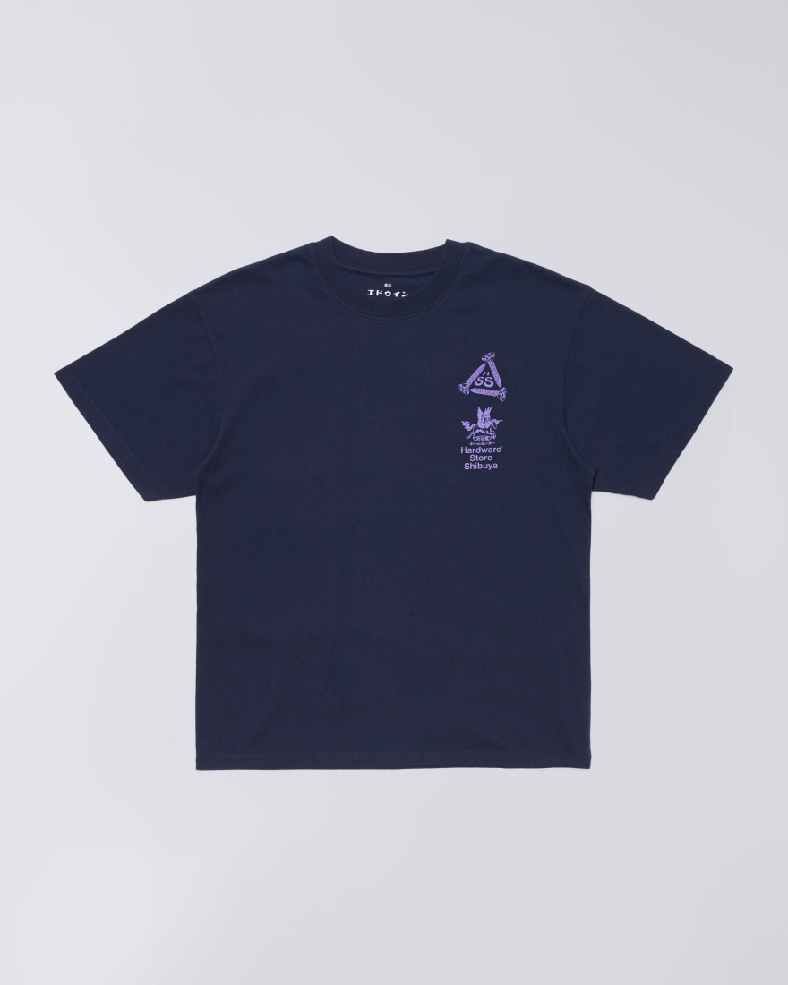 EDWIN Hardware Store Shibuya T-Shirt Maritime Blue