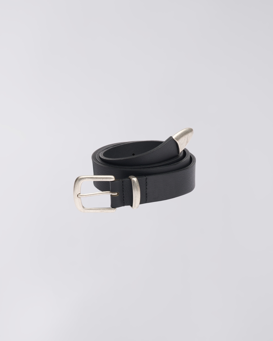 EDWIN Classic Leather Belt 30MM Black