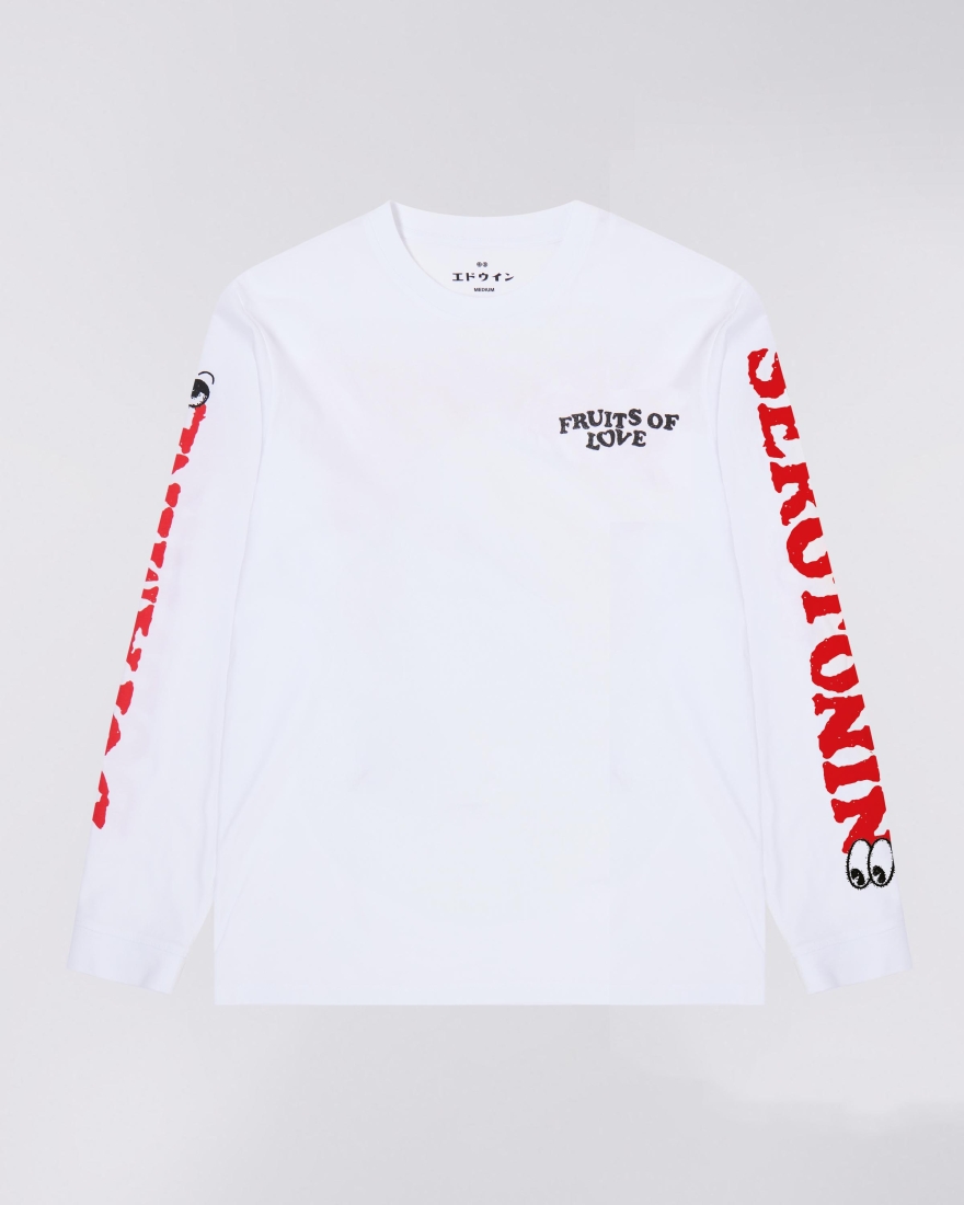 EDWIN Fruits Of Love T-Shirt LS White