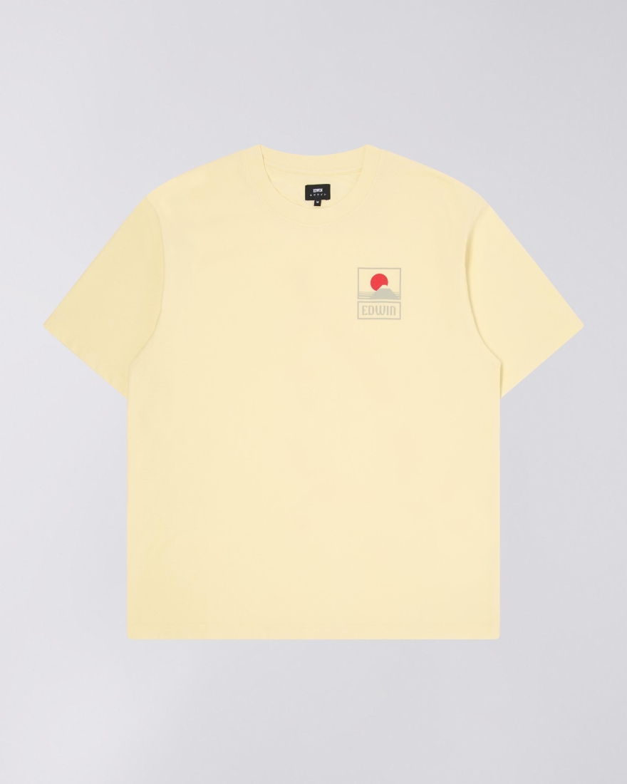 EDWIN Sunset On Mt Fuji T-Shirt Tender Yellow