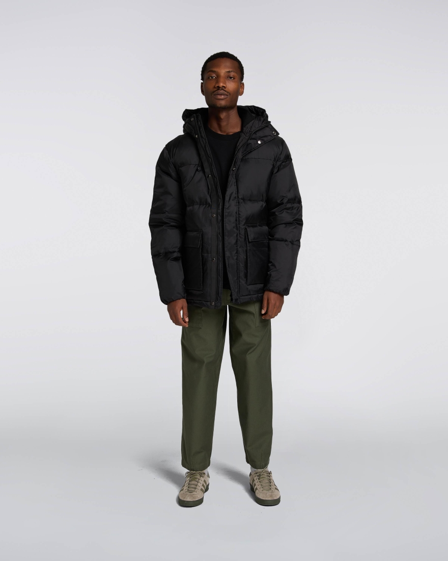 EDWIN Nakkia Puffa Jacket Plain Black