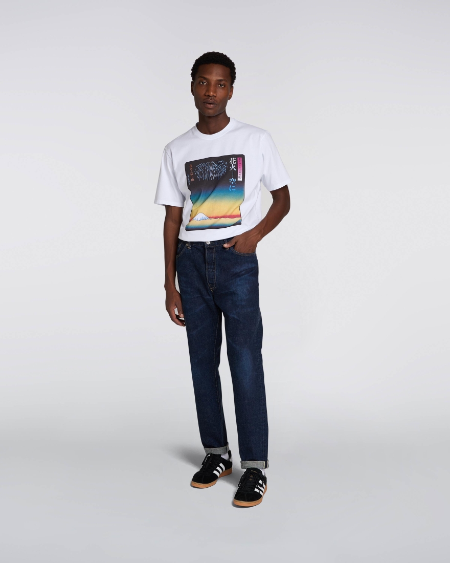 EDWIN Loose Tapered Jeans Blue