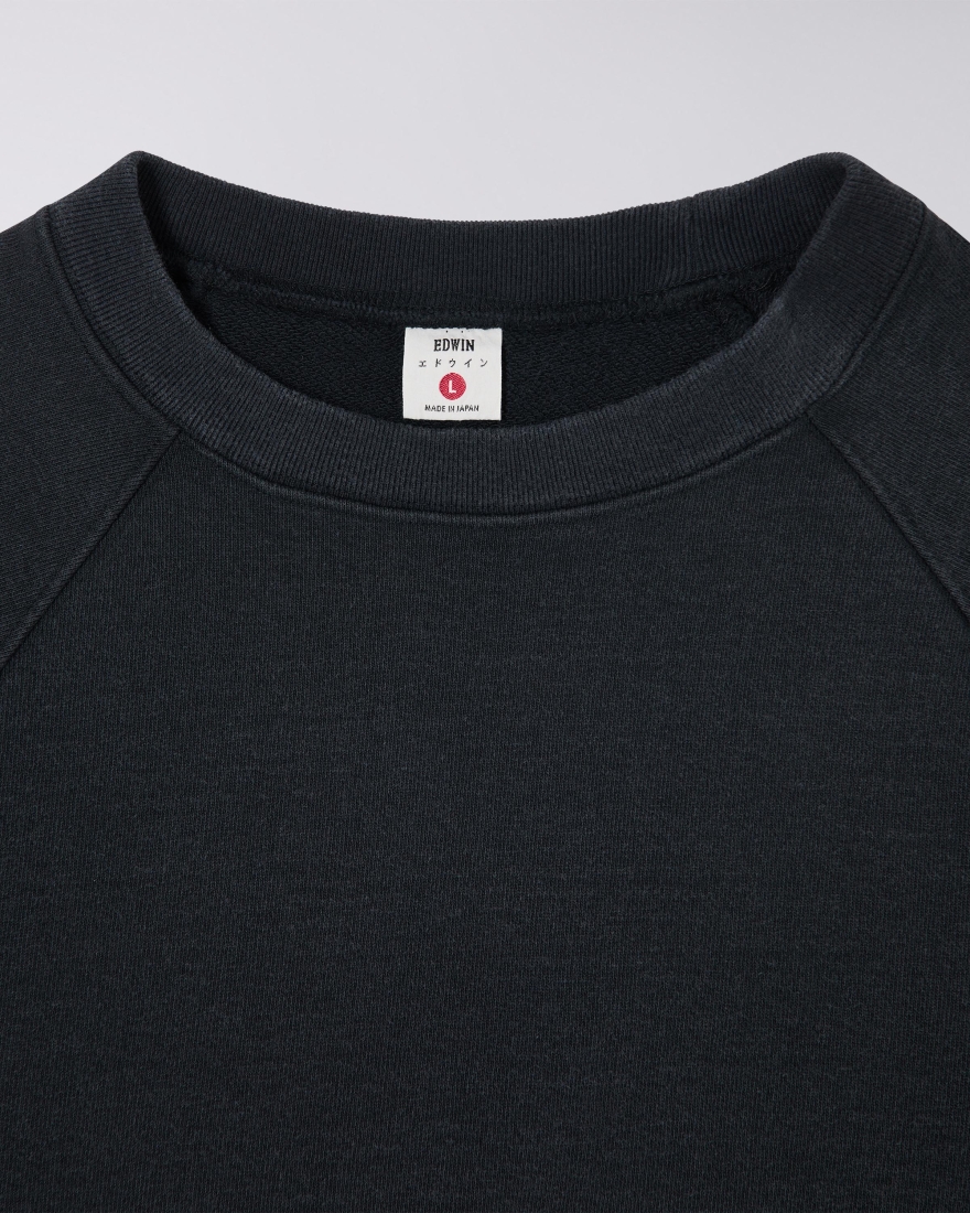 EDWIN Raglan-Sleeve Crewneck Black