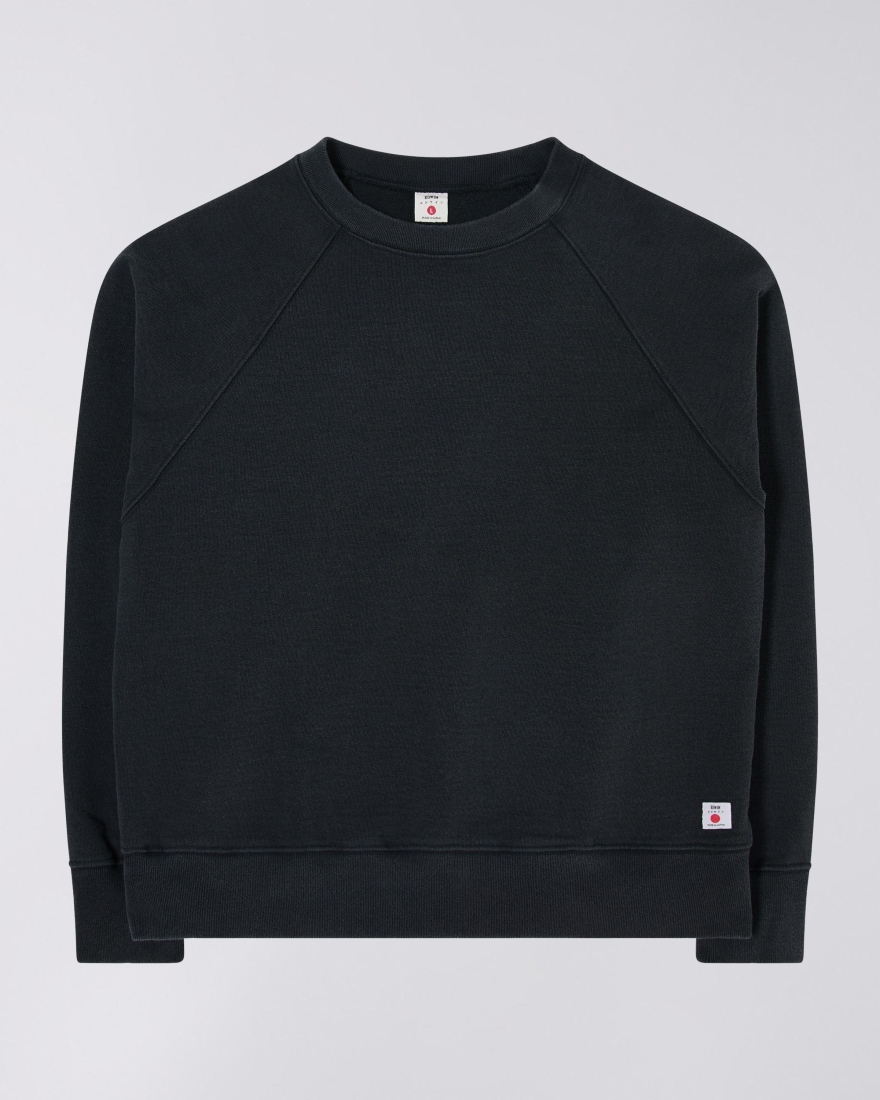EDWIN Raglan-Sleeve Crewneck Black