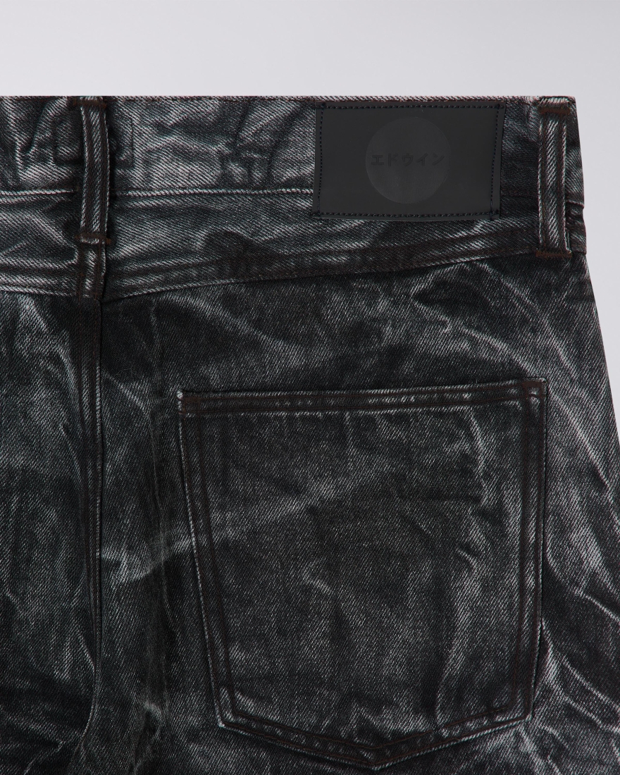 EDWIN Big Shirt LS Plumeria Purple / Blazing Yellow