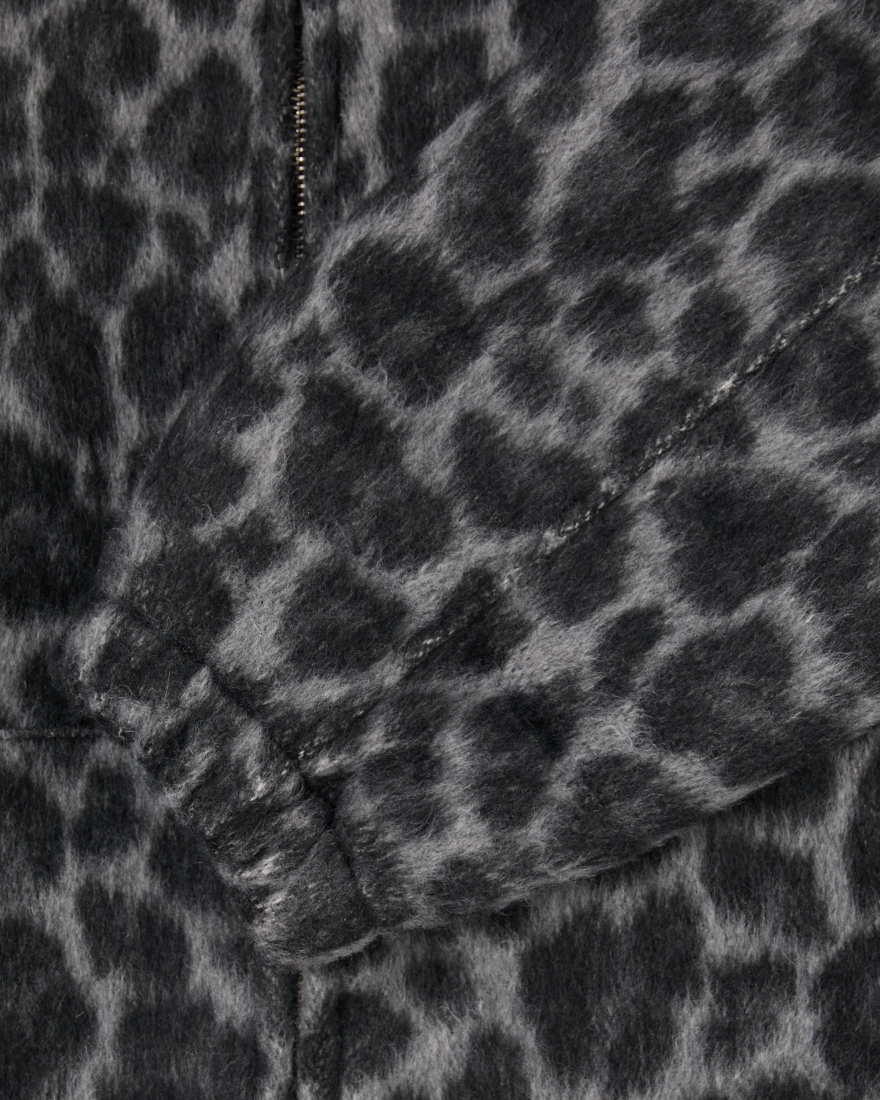 EDWIN Daimon Hooded Jacket Lined Black / White Leopard