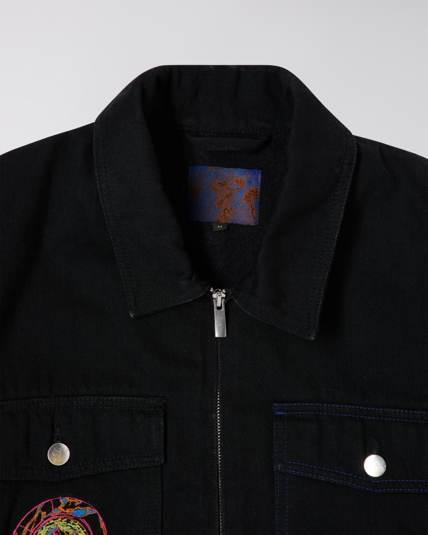 EDWIN Jonathan Castro Sten Zip Jacket Lined Black