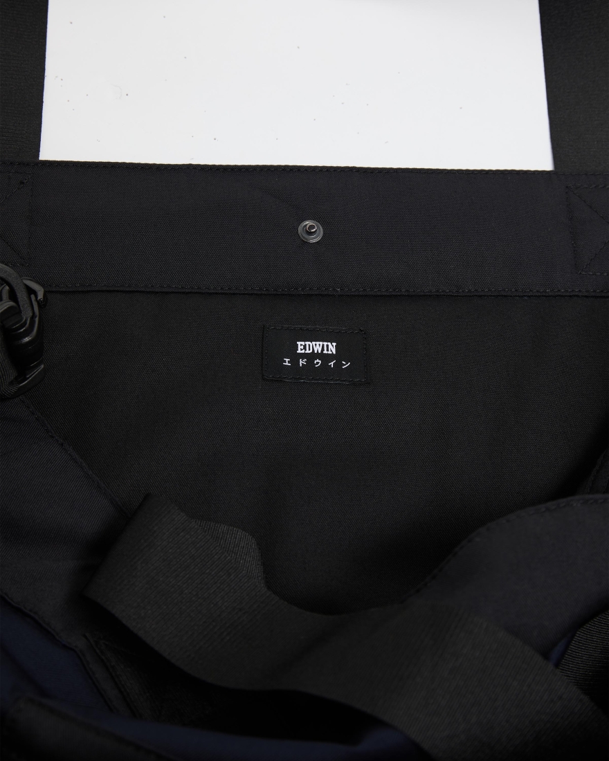 EDWIN Bi-Colored Tote Bag Blue / Black