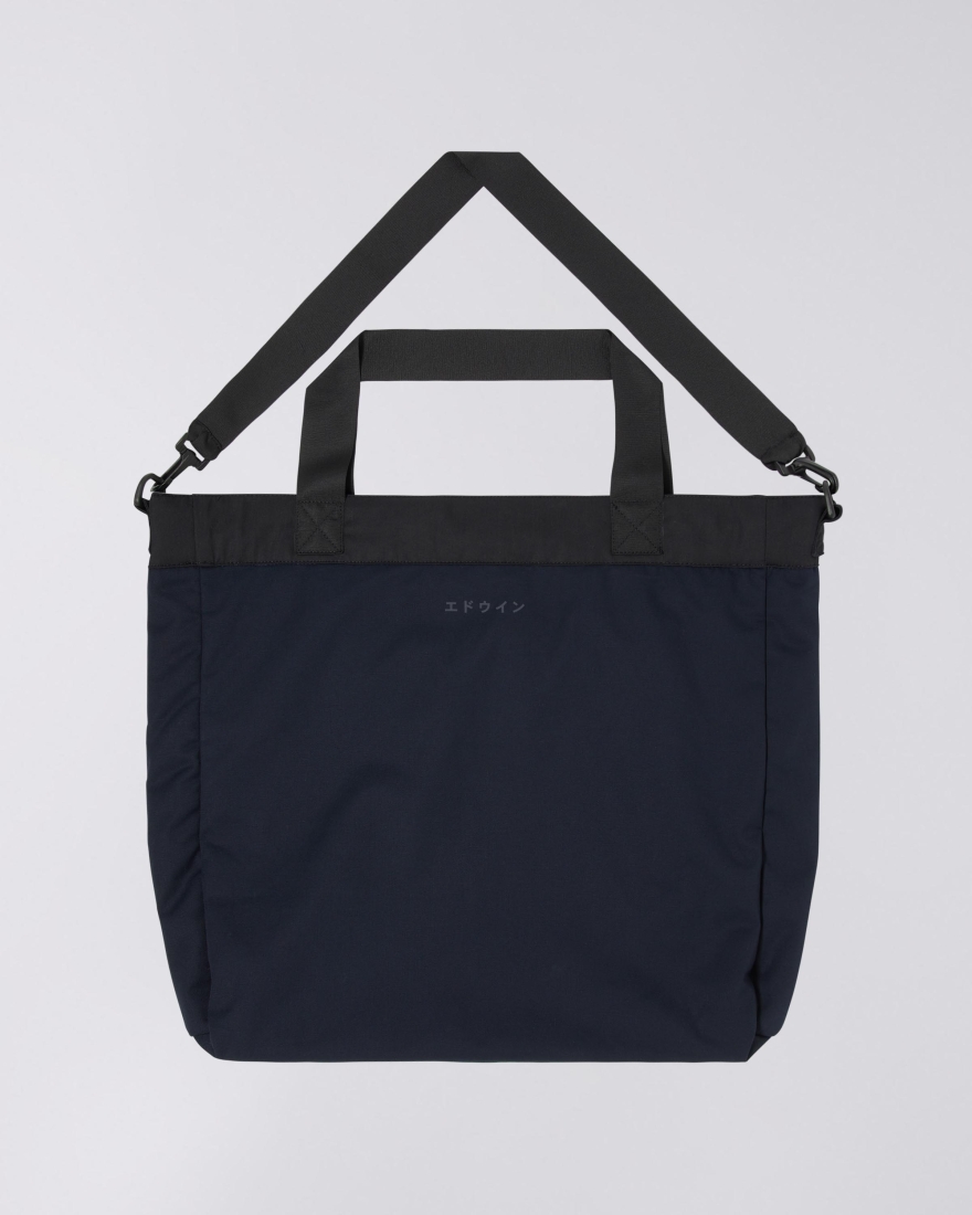 EDWIN Bi-Colored Tote Bag Blue / Black