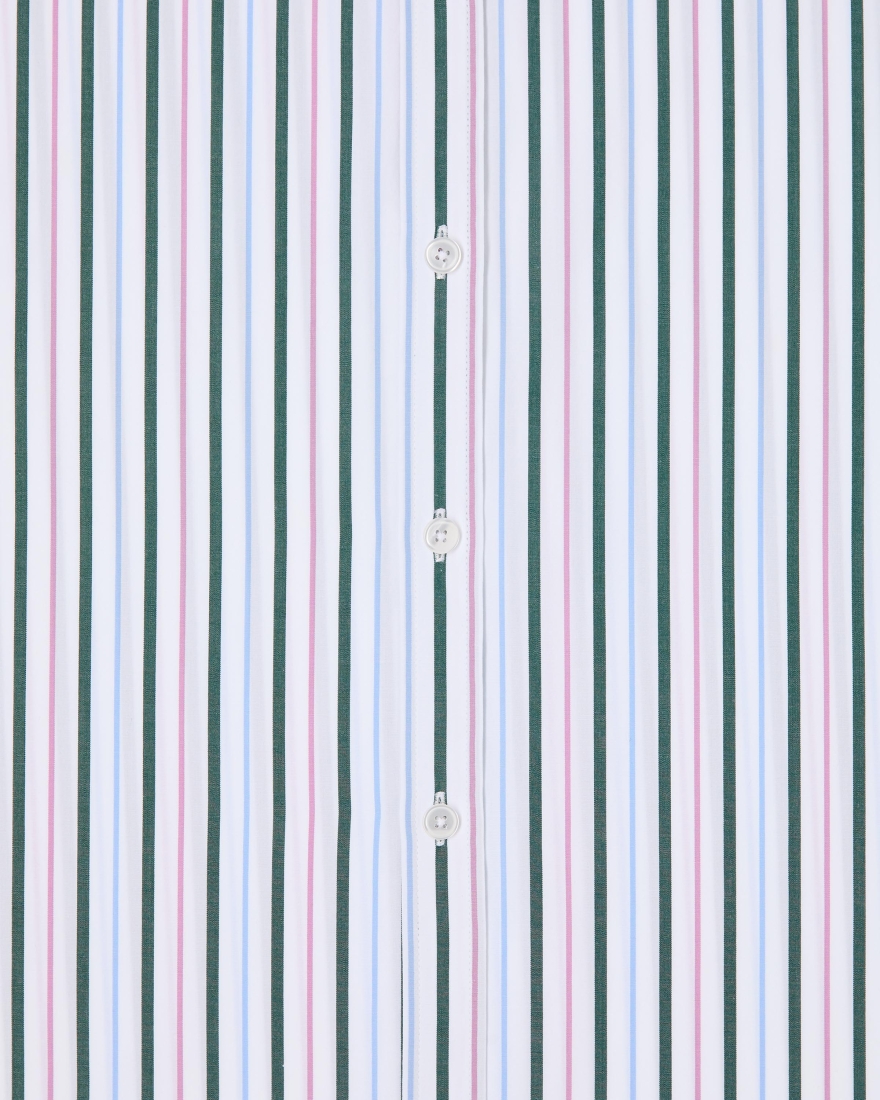 EDWIN Toledo Shirt SS White / Pink / Green