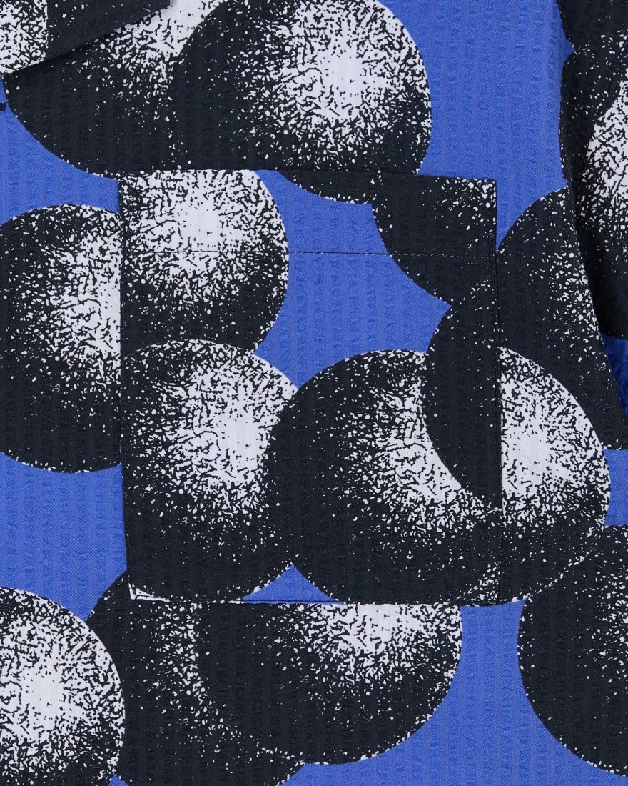 EDWIN Dots Shirt SS Blue