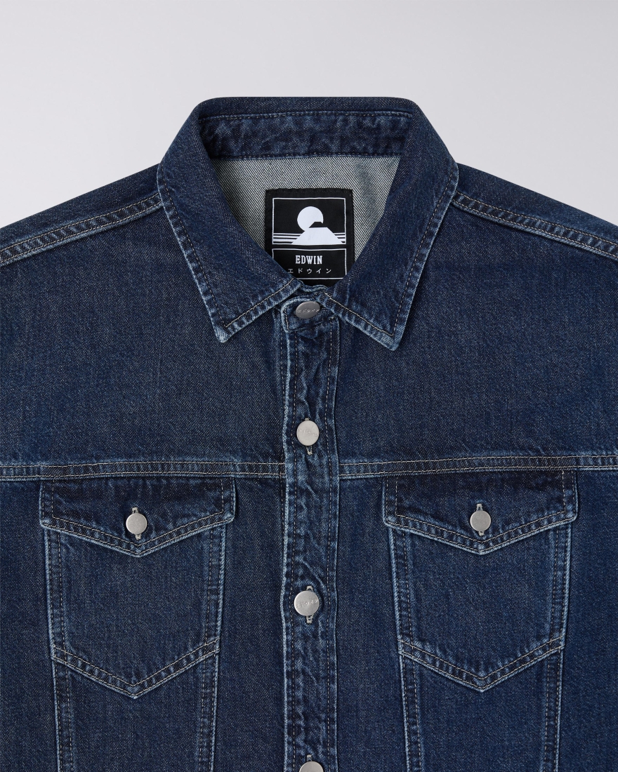 EDWIN Trucker Overshirt Blue