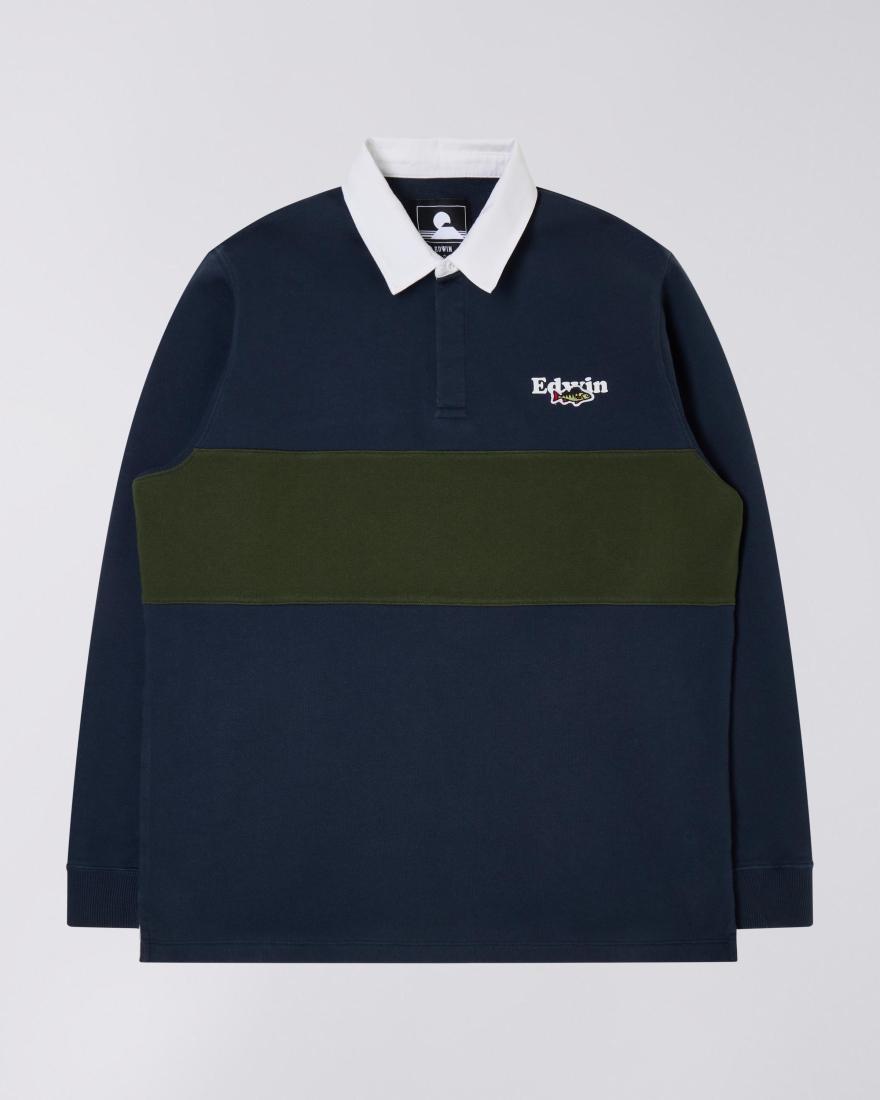 EDWIN EDWIN x SHS Rugby Polo Navy Blazer