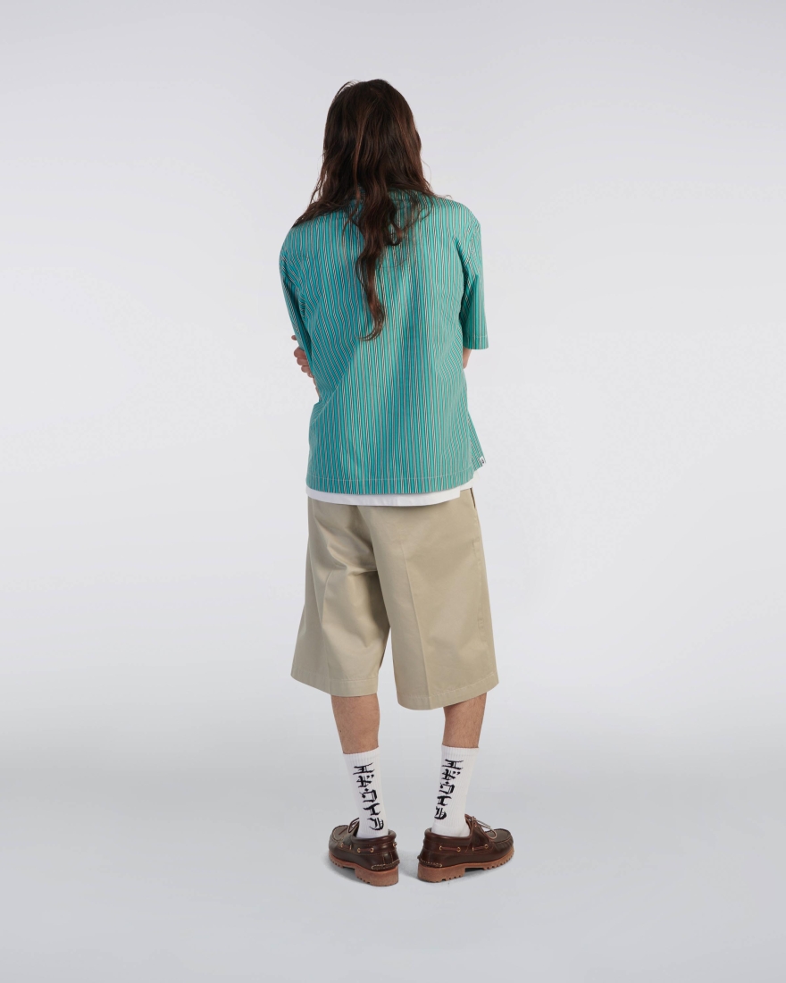 EDWIN Jax Polo Knit Blue / Light Grey