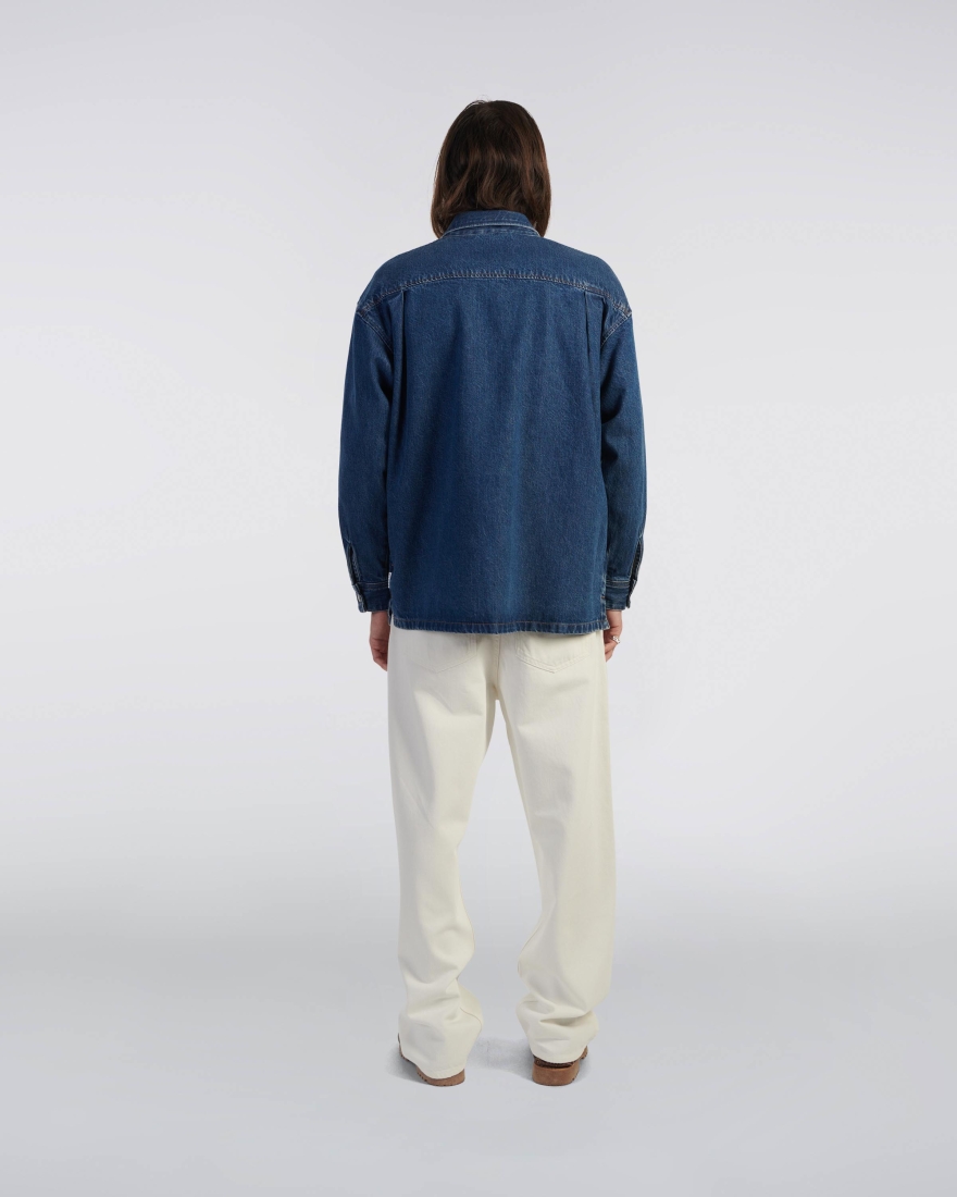 EDWIN Big Pocket Overshirt Blue