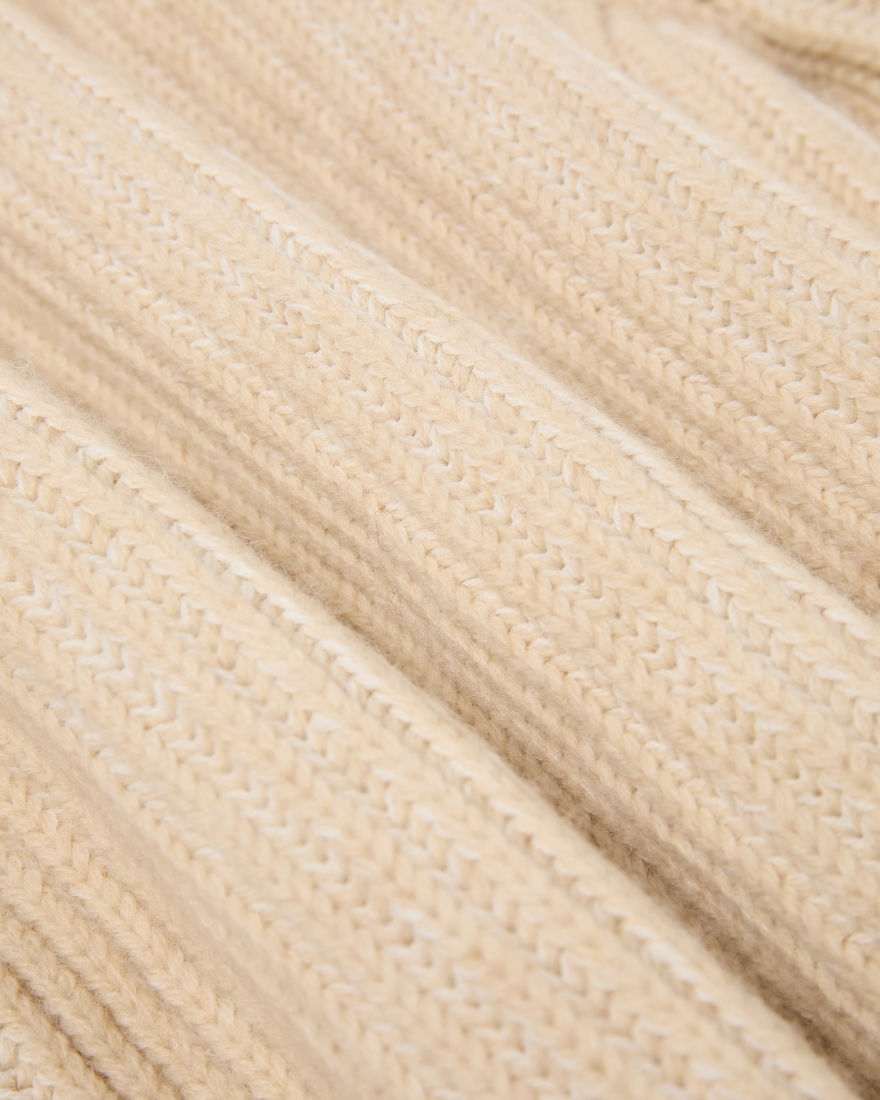 EDWIN Roni High Collar Sweater Beige