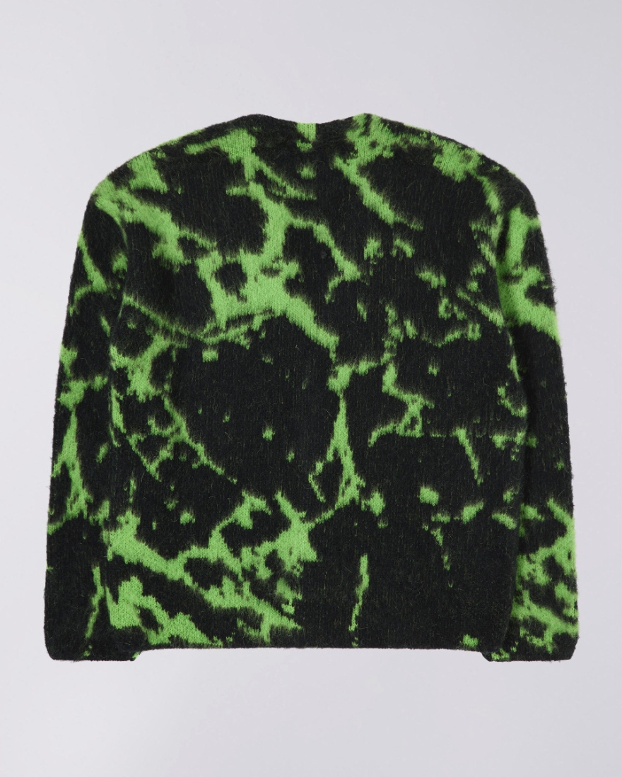 EDWIN Hiji Cardigan Black / Poison Green