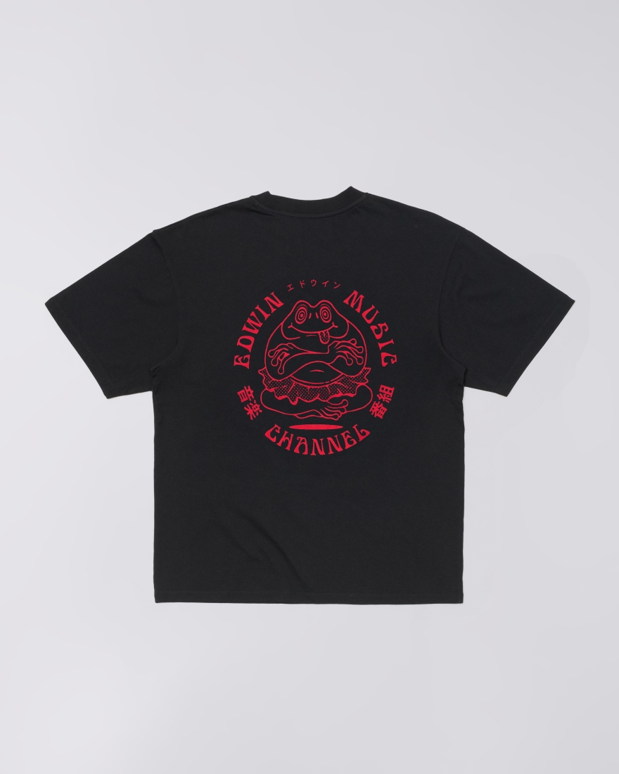 EDWIN Edwin Music Channel T-Shirt Black / Red