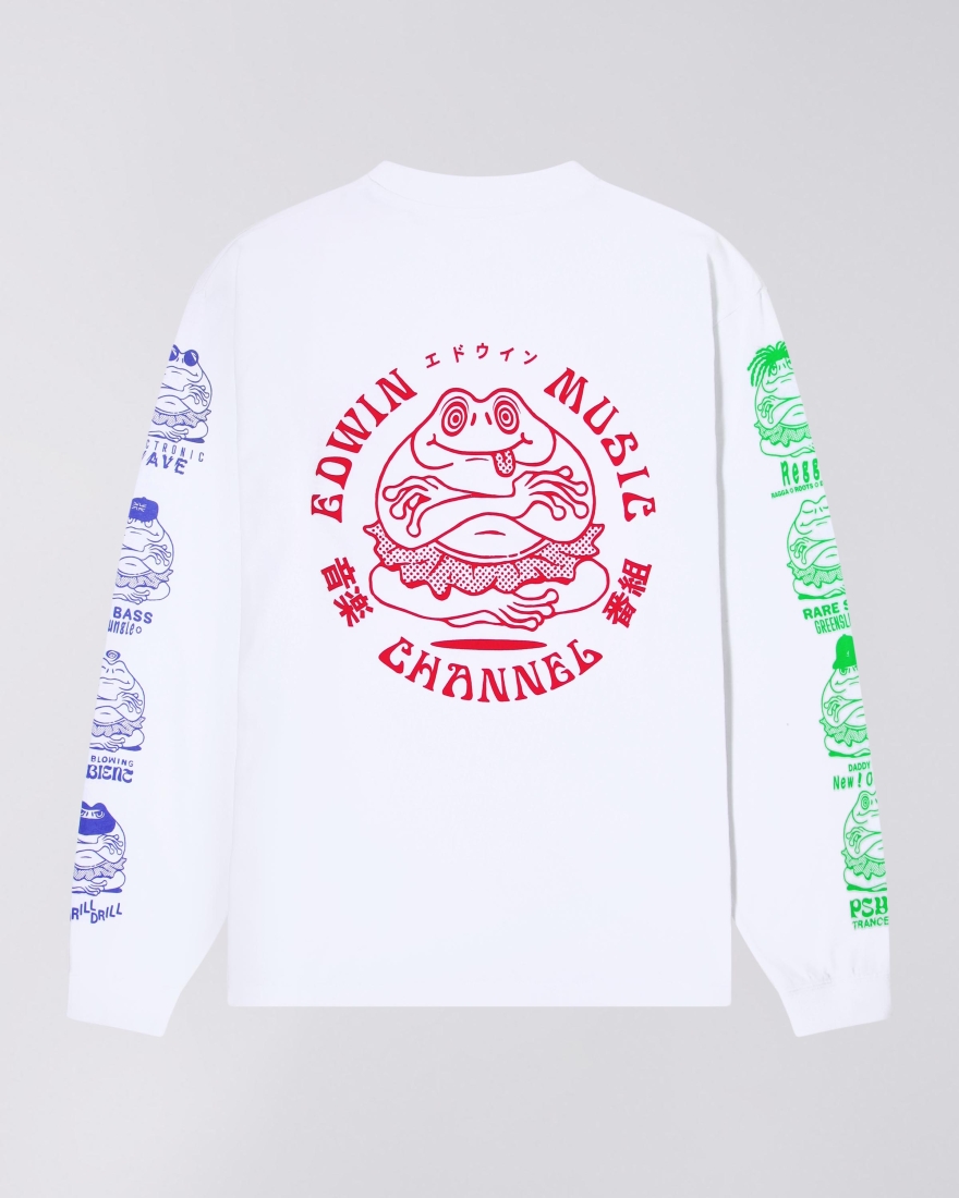 EDWIN Edwin Music Channel T-Shirt LS White