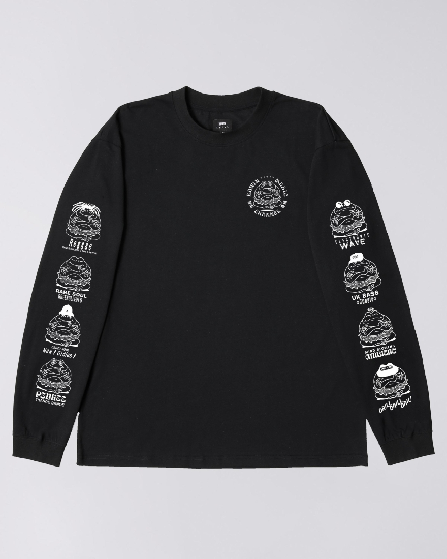 EDWIN Edwin Music Channel T-Shirt LS Black