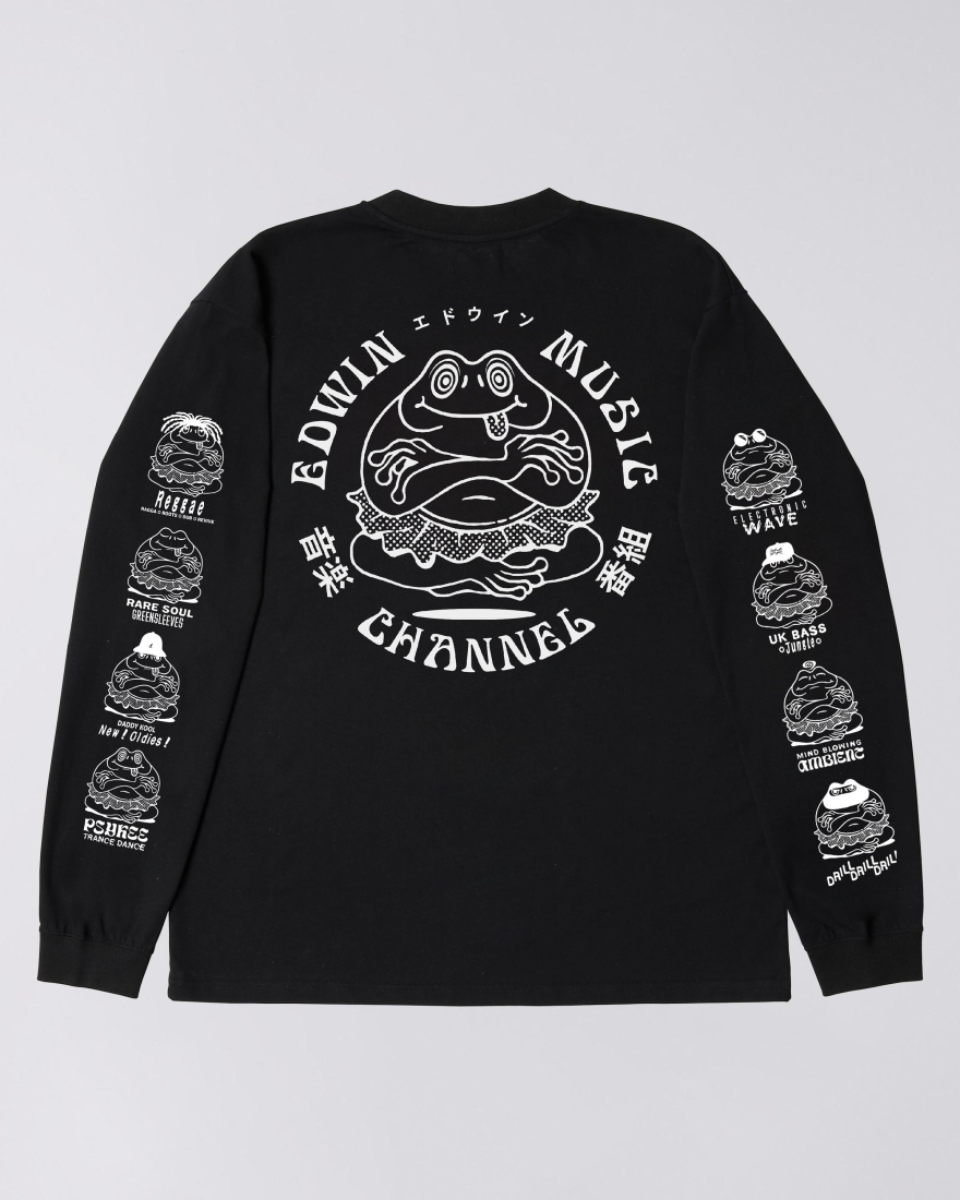 EDWIN Edwin Music Channel T-Shirt LS Black