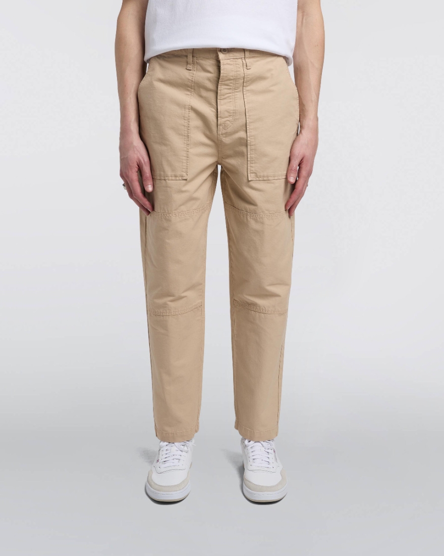 EDWIN Block Pant White Pepper