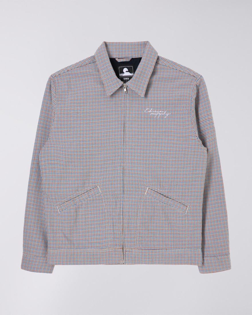 EDWIN Aaren Jacket Lined Baked Clay / Azure Blue