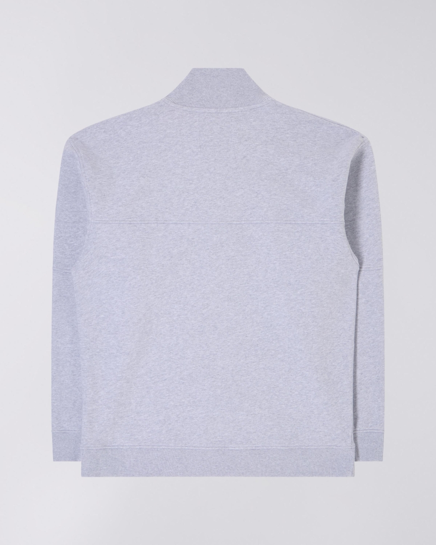 EDWIN Koji Half Zip Sweat Grey Marl