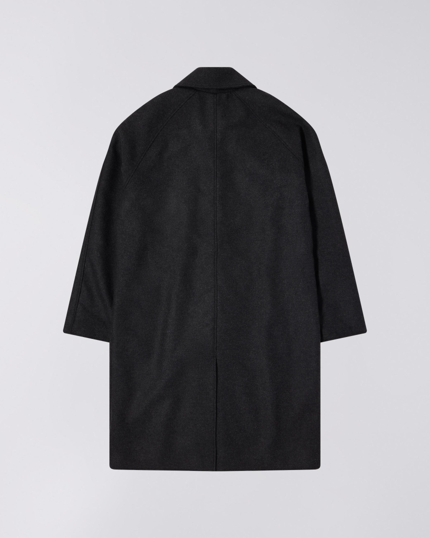 EDWIN Mac Wool Coat Dark Grey Marl