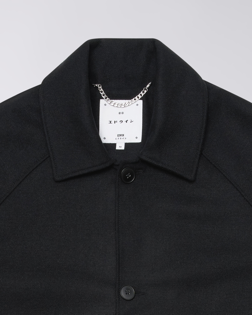 EDWIN Mac Wool Coat Black