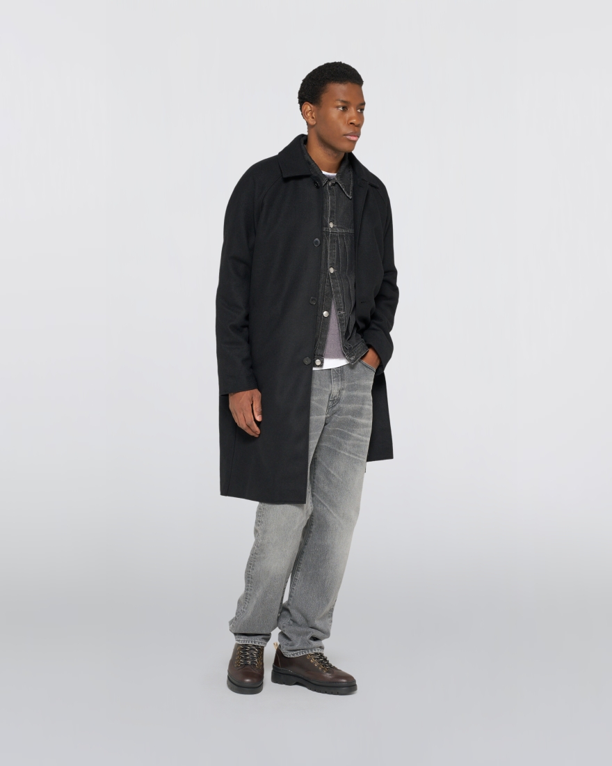 EDWIN Mac Wool Coat Black