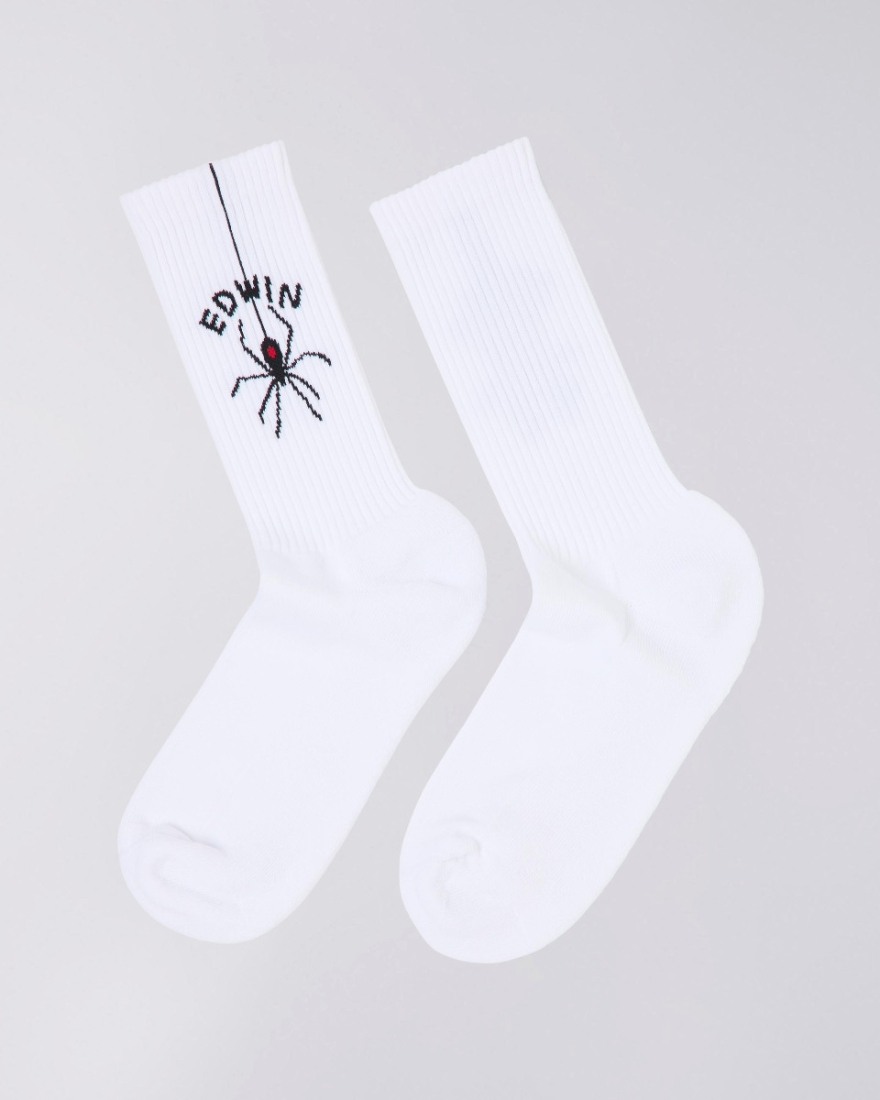 EDWIN Spider Socks White