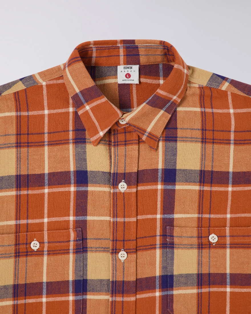 EDWIN Work Shirt Orange