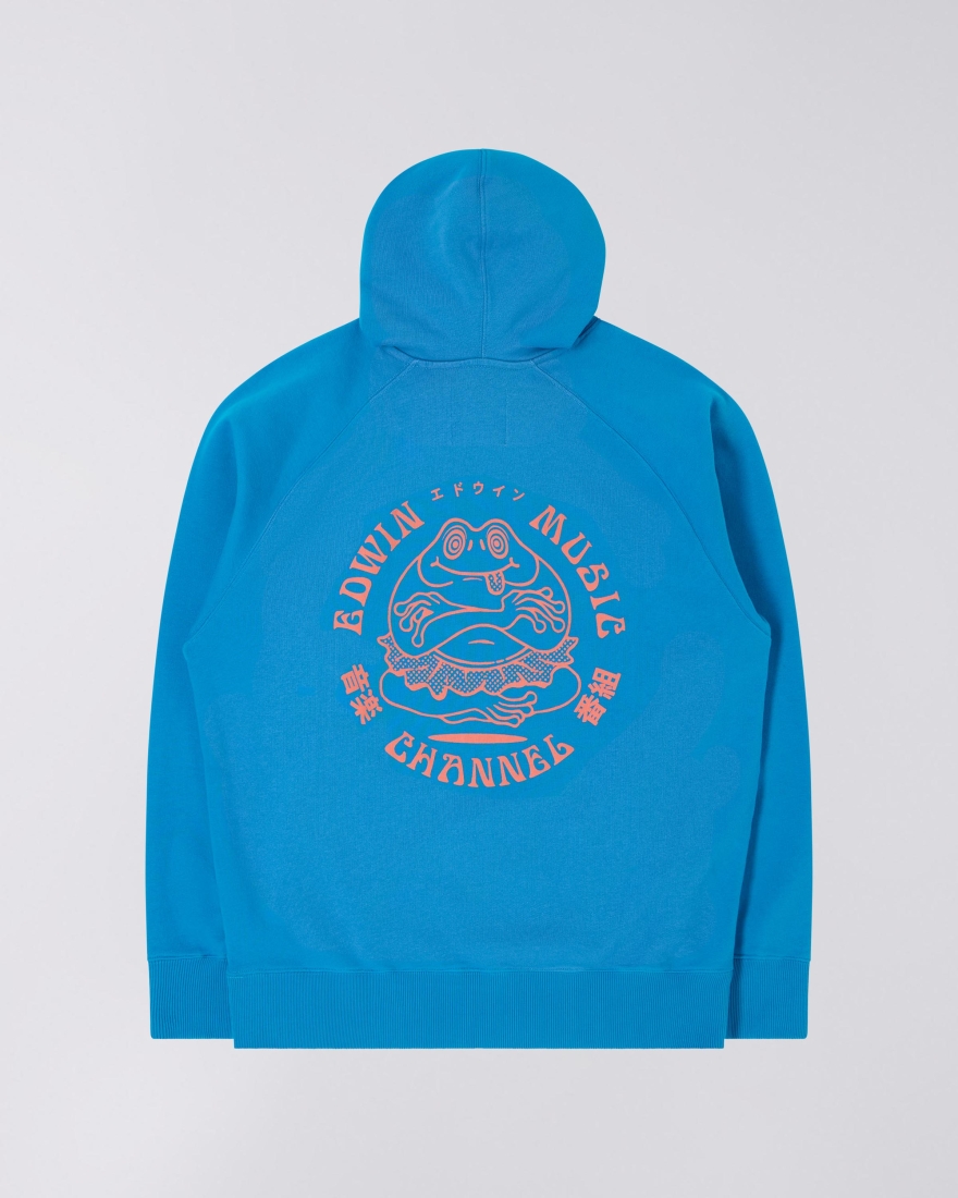 EDWIN Edwin Music Channel Hoodie Sweat Diva Blue