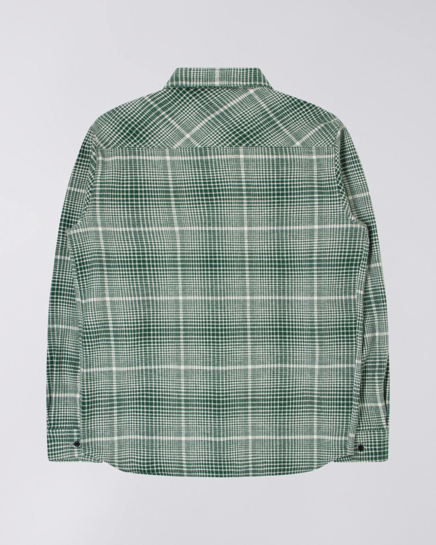 EDWIN Millenium Shirt LS Green / White