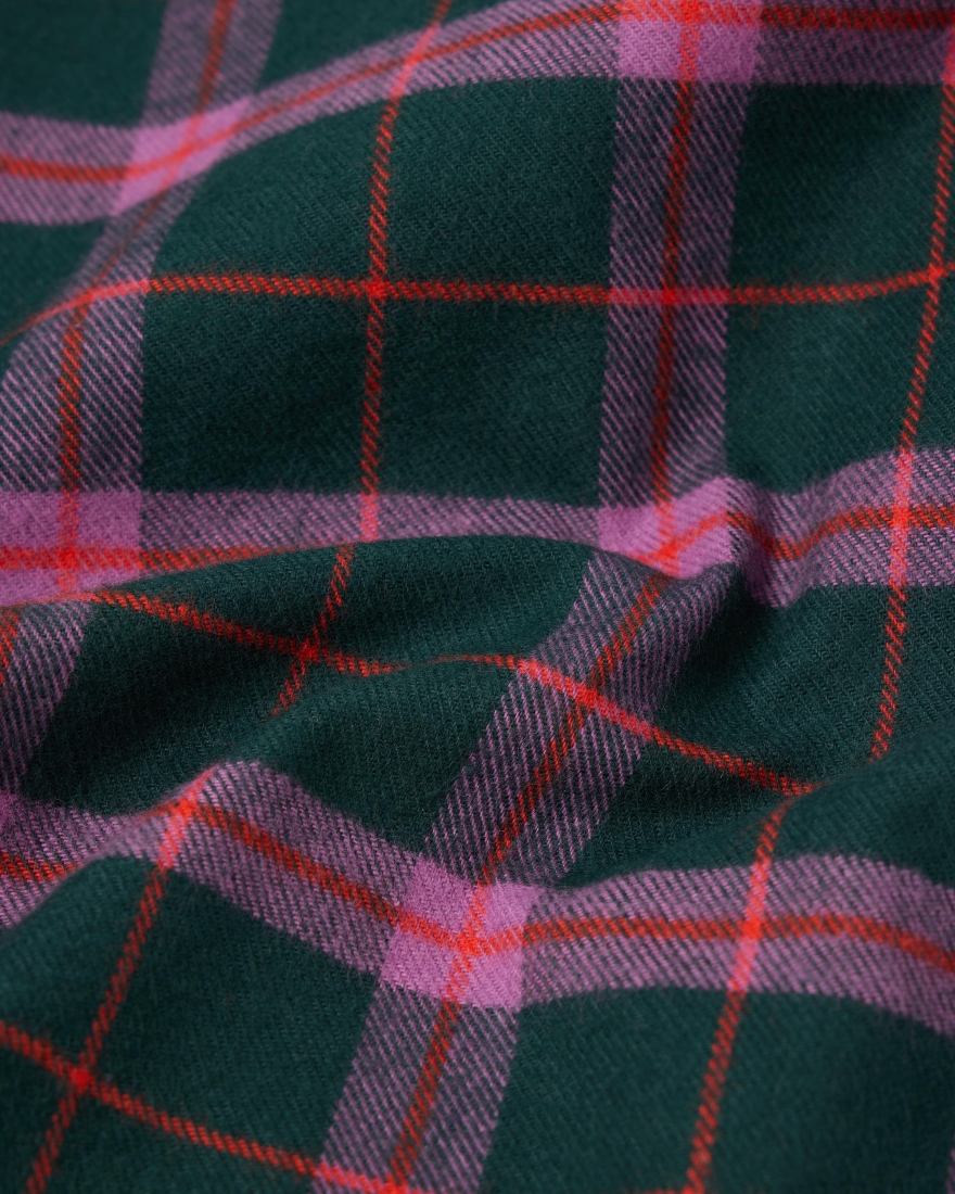 EDWIN Millenium Shirt LS Green / Purple / Red