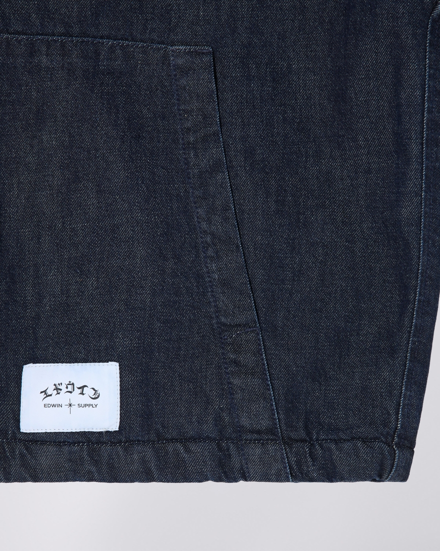 EDWIN Daimon Hooded Jacket Lined Blue