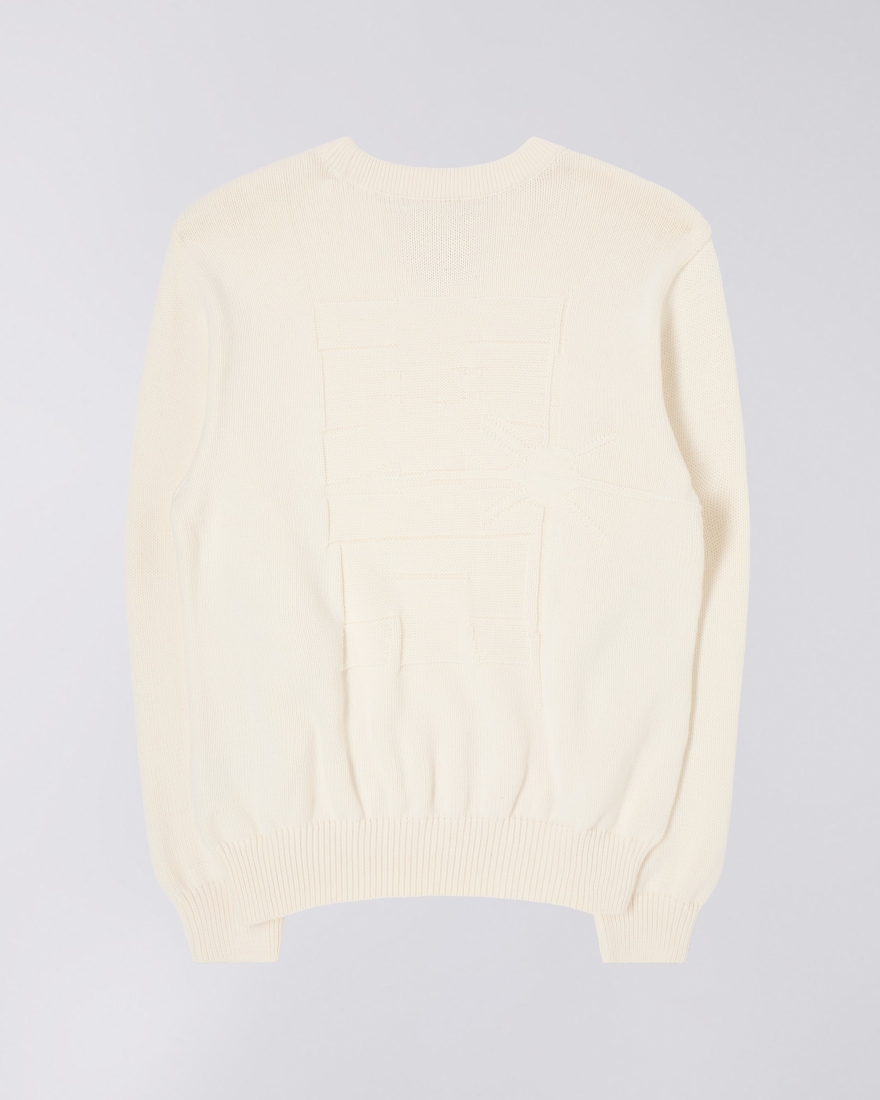 EDWIN Union Sweater Off White