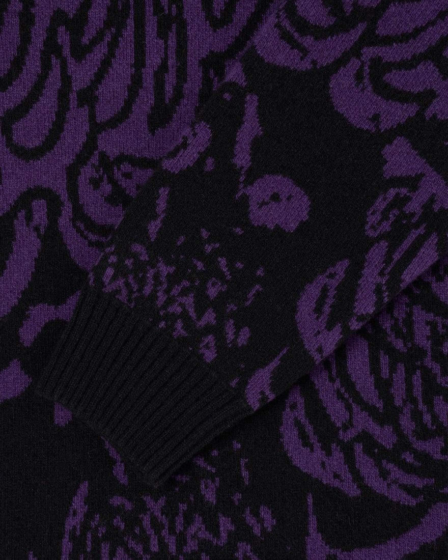 EDWIN Allover Sweater Black