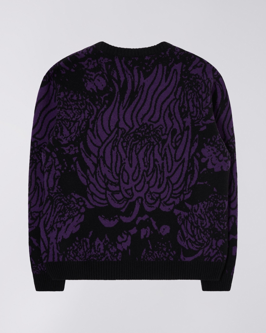 EDWIN Allover Sweater Black