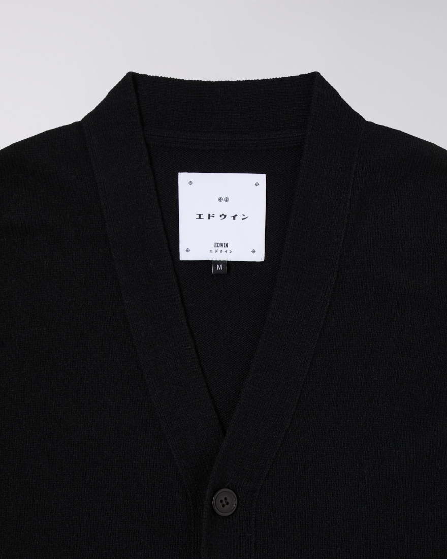 EDWIN Tatsu Cardigan Black