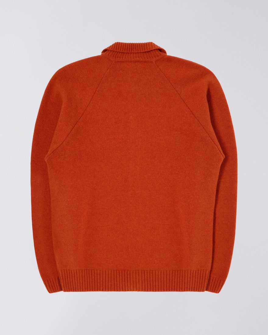 EDWIN Mars Polo Cardigan Orange