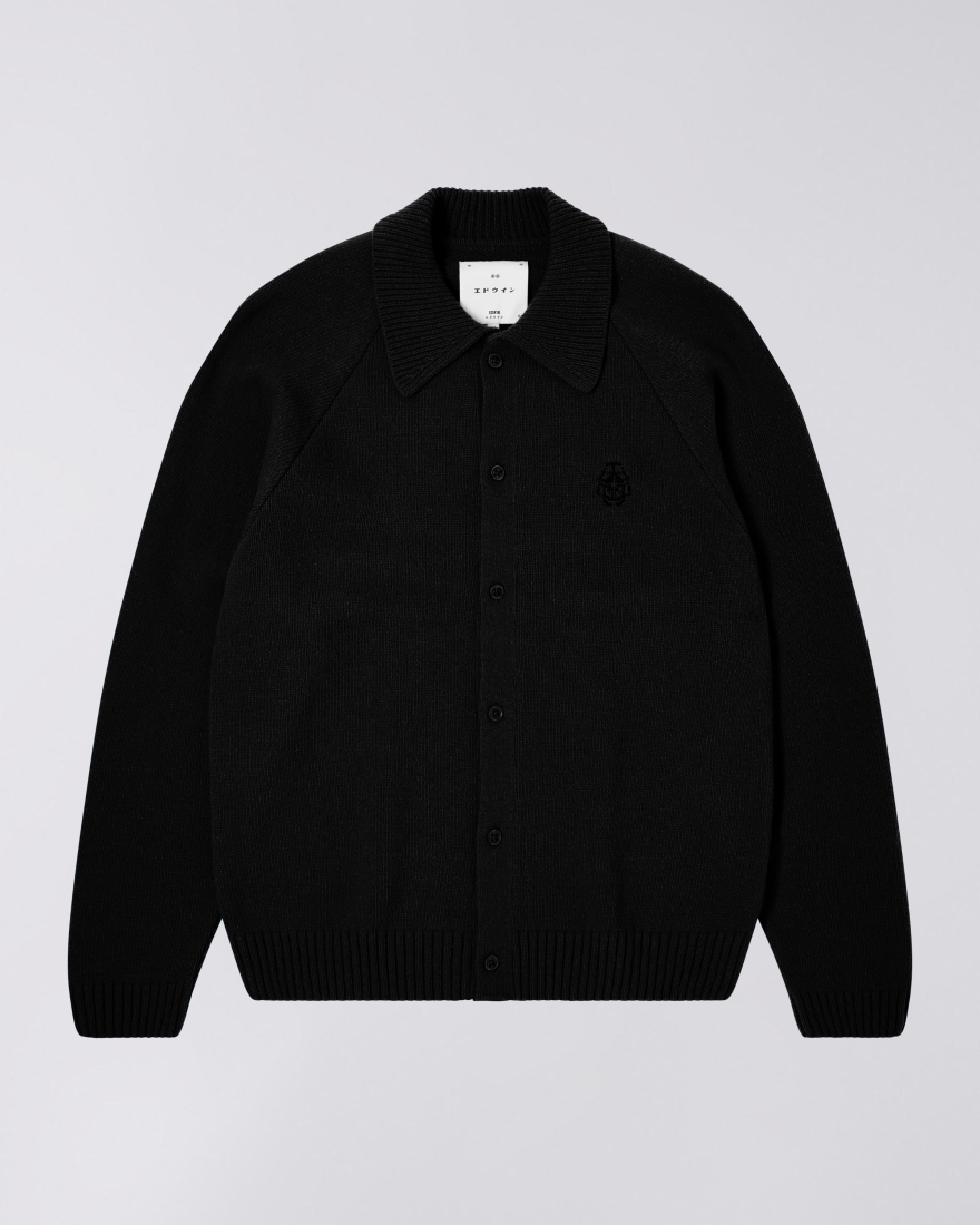 EDWIN Mars Polo Cardigan Black