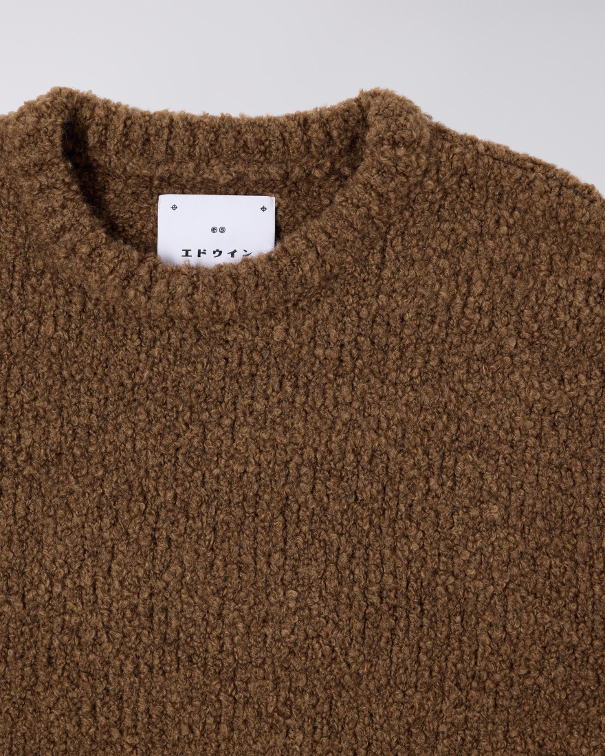 EDWIN Dun Textured Sweater Taupe