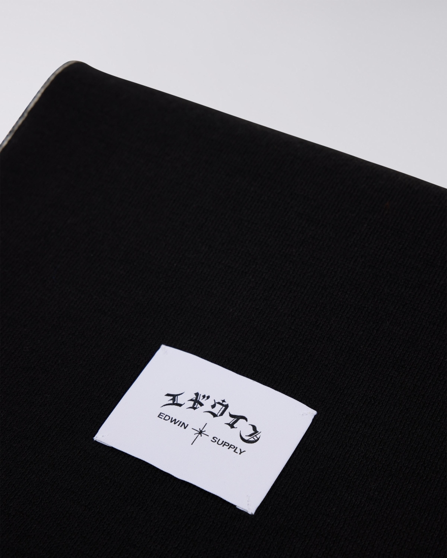 EDWIN Graphic Scarf Black