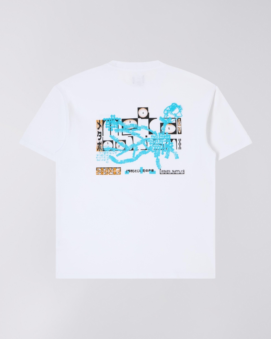 EDWIN Helix City T-Shirt White